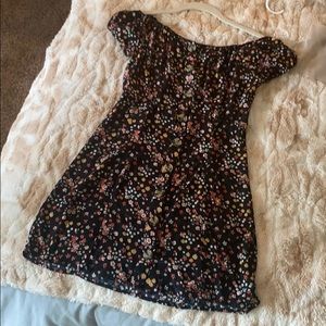 Off the shoulder flower dress
